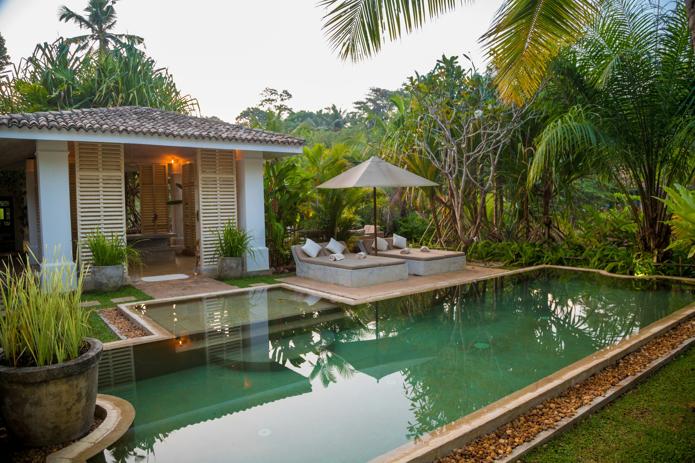 Beach villa in gated estate